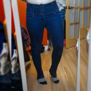 VIENNA High Waisted Skinny Jeans